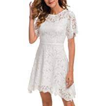 Photo 1 of Elegant Round Neck Short Sleeves Wedding Guest Floral Lace--- xl