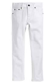 Photo 1 of  Levi's Kid's Boy's White Size 28W 28L Denim Stretch Casual Skinny Fit Jeans
