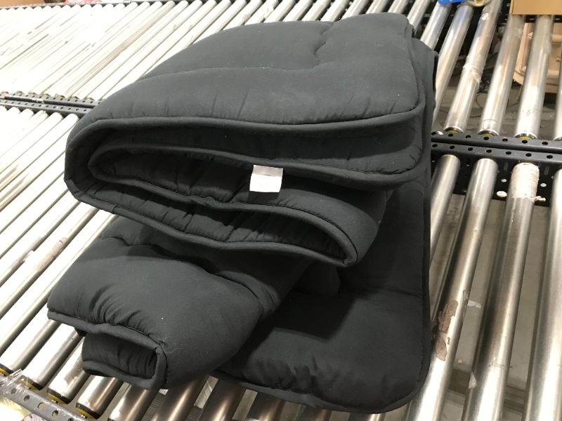 Photo 1 of  Japanese Floor Mattress, Japanese Futon Mattress Foldable Mattress, Roll Up Mattress Tatami Mat with Washable Cover, Easy to Store and Portable for Camping, Black, Twin Full Queen
