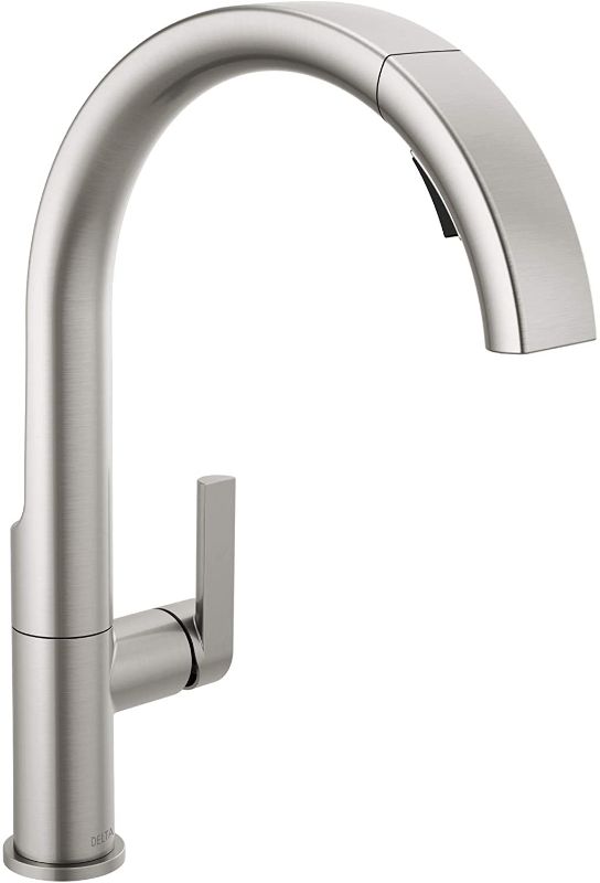 Photo 1 of Delta Faucet Keele Spotshield Stainless Kitchen Faucet, Kitchen Faucets with Pull Down Sprayer,Kitchen Sink Faucet, Faucet for Kitchen Sink, Magnetic Docking Spray Head,Spotshield Stainless 19824LF
