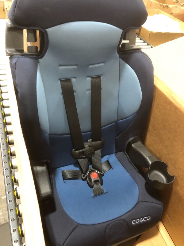 Photo 2 of Cosco Finale DX 2-in-1 Booster Car Seat, Sport Blue
