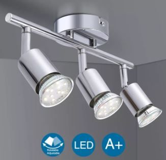 Photo 1 of 3 Way Modern Adjustable LED GU10 Ceiling Spotlight Bar Kitchen Light Lighting
