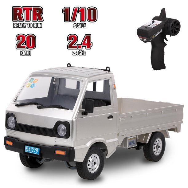 Photo 1 of WPL D12 RC Truck 2.4Ghz RC Car 1/10 RC Toy RTR Car Gift for Adults Kids Boys Middle Engine Rear Drive
