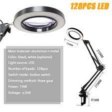 Photo 1 of LED Flexible Desk Large 5X Magnifier Lamp 740mm USB LED Magnifying Glas