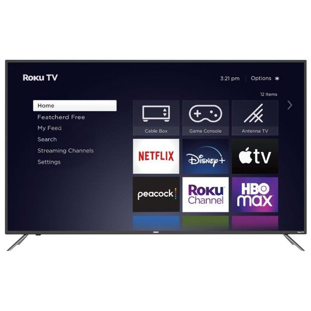 Photo 1 of RCA 50" Class 4K Ultra HD (2160P) HDR Roku Smart LED Television, RTRU5027-W, Black
