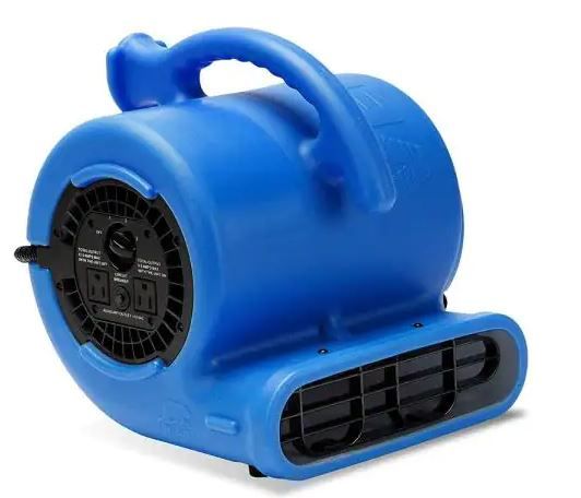 Photo 1 of 1/4 HP Air Mover Blower Fan for Water Damage Restoration Carpet Dryer Floor Home and Plumbing Use in Blue
