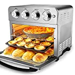 Photo 1 of Geek Chef Air Fryer Toaster Oven, 6 Slice 24QT Convection Airfryer Countertop Oven, Roast, Bake, Broil, Reheat, Fry Oil-Free, Cooking Accessories Included, Stainless Steel, Silver, 1700W
