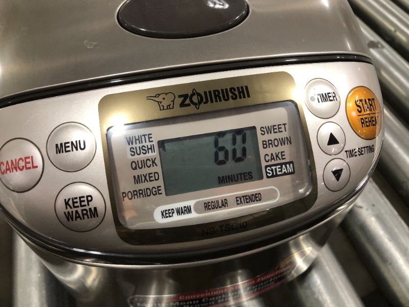 Photo 2 of Zojirushi NS-TSC10 5-1/2-Cup (Uncooked) Micom Rice Cooker and Warmer, 1.0-Liter
