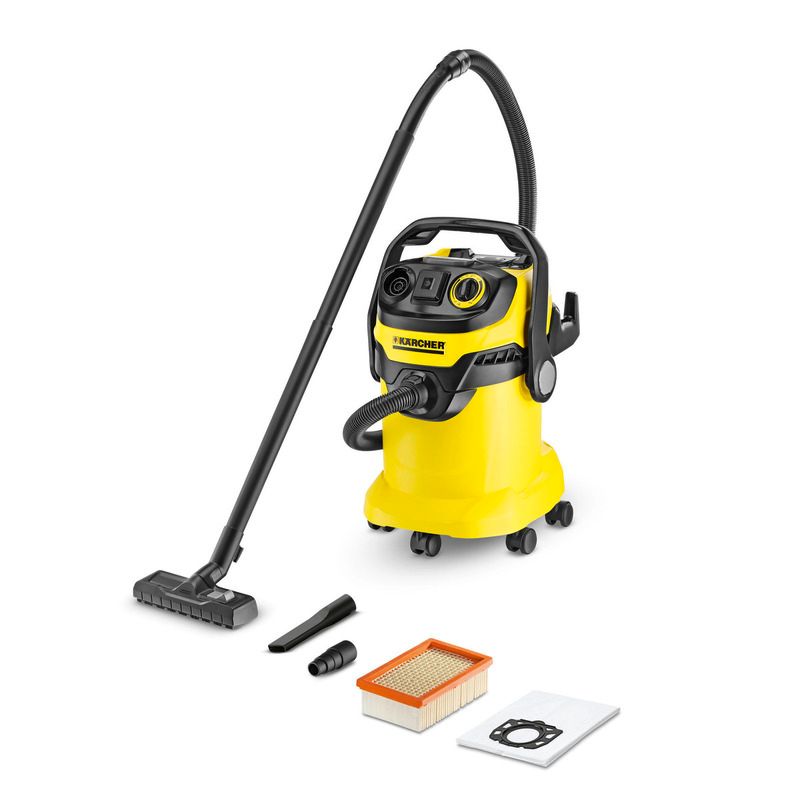 Photo 1 of Karcher WD 5/P Multi-Purpose 6.6 Gallon Wet-Dry Vacuum Cleaner with Attachments – Blower Feature, Semi-Automatic Filter Cleaning, Space-Saving Design
