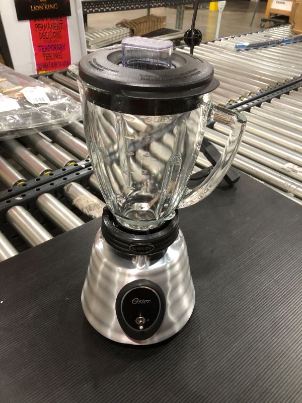 Photo 2 of Oster BPCT02-BA0-000 6-Cup Glass Jar 2-Speed Toggle Beehive Blender, Brushed Stainless
