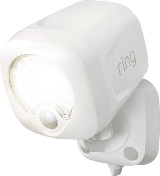 Photo 1 of Ring - Battery-Powered LED Smart Spotlight - White

