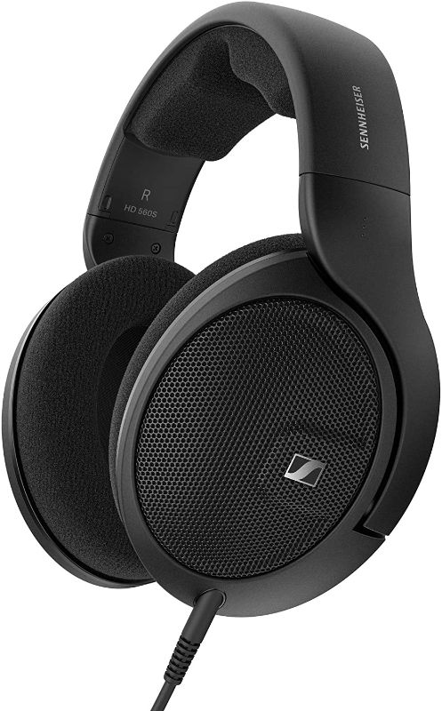 Photo 1 of Sennheiser HD 560 S Over-The-Ear Audiophile Headphones - Neutral Frequency Response, E.A.R. Technology for Wide Sound Field, Open-Back Earcups, Detachable Cable, (Black) (HD 560S)
