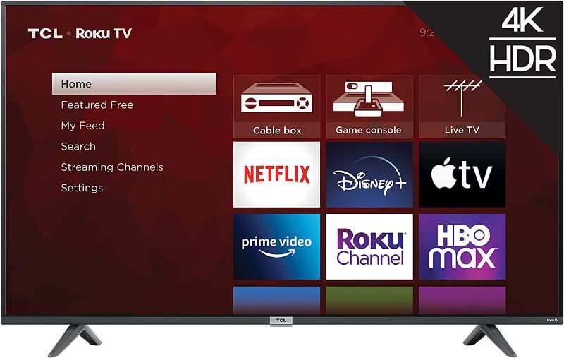 Photo 1 of TCL 55" Class 4-Series 4K UHD HDR Smart Roku TV – 55S435, 2021 Model
