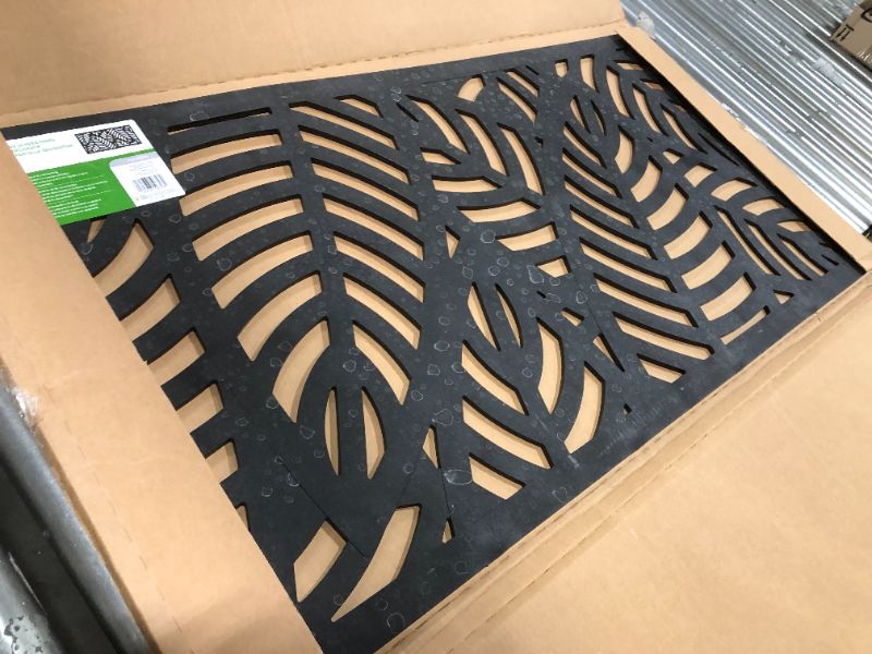 Photo 1 of Barrette Outdoor Living 73050358 Sanibel Decorative Screen Panel, Black
