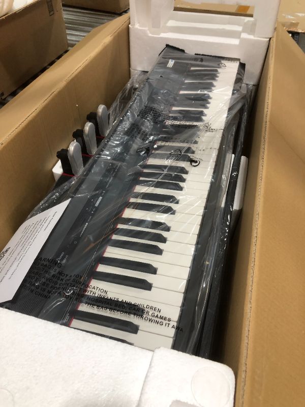 Photo 3 of Donner DEP-10 Beginner Digital Piano, 88 Key Full-Size Semi-Weighted Keyboard, Portable Electric Piano with Sustain Pedal, Power Supply
