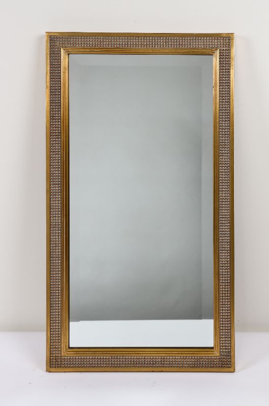 Photo 1 of Med Sized Mirror Approx 36 x 20 Inches Gold Colored Frame