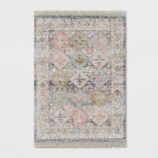Photo 1 of 5'x7' Jacquard Woven Area Rug Blue - Threshold™