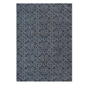 Photo 1 of 7'x10' Jacquard Area Rug Indigo Blue