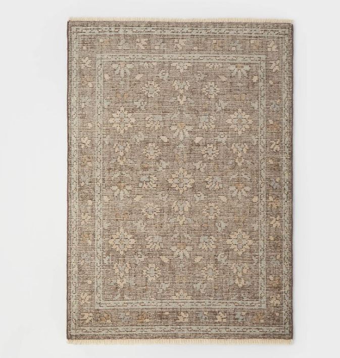 Photo 1 of 7'x10' Buena Park Hand Knot Persian Style Rug Brown - Threshold™ Designed with Studio McGee