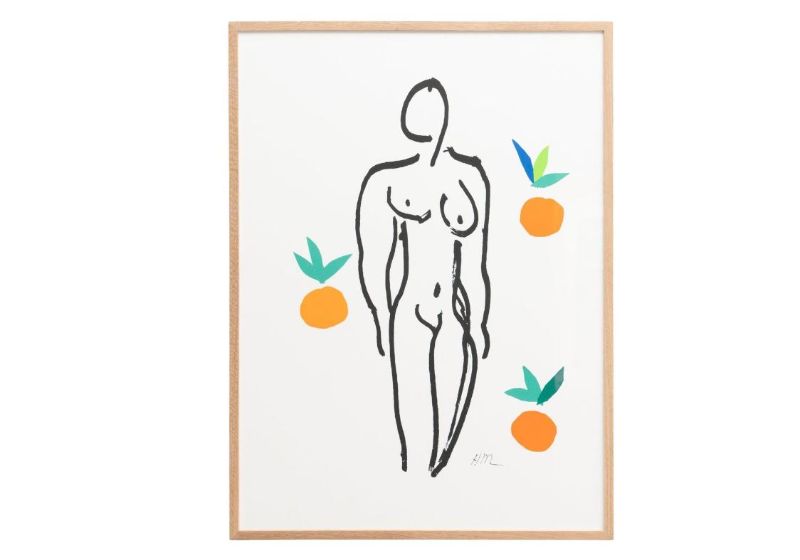 Photo 1 of After Henri Matisse 'Nu Aux Orange' Lithograph, circa 2007, 41" x 31"