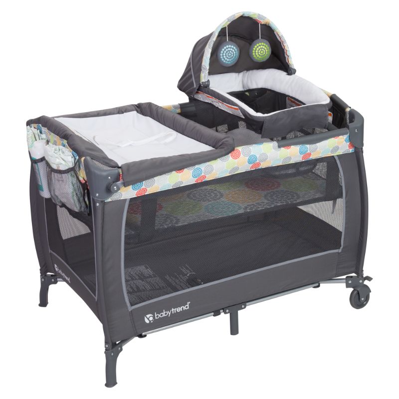 Photo 1 of Baby Trend Lil Snooze Deluxe II Nursery Center Playard Funfetti