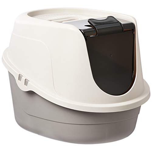 Photo 1 of Amazon Basics No-Mess Hooded Cat Litter Box, 24 X 18 X 17 Inches, Large
