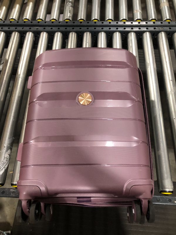 Photo 1 of 2 piece purple luggage unknown brand 

comes with 20" x 15" & 13" x 11"