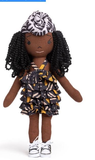 Photo 1 of HarperIman Rae 14'' Plush Linen Doll..Intended to promote a positive self-image in children 14" size...'Rae' loves to be active and play sports