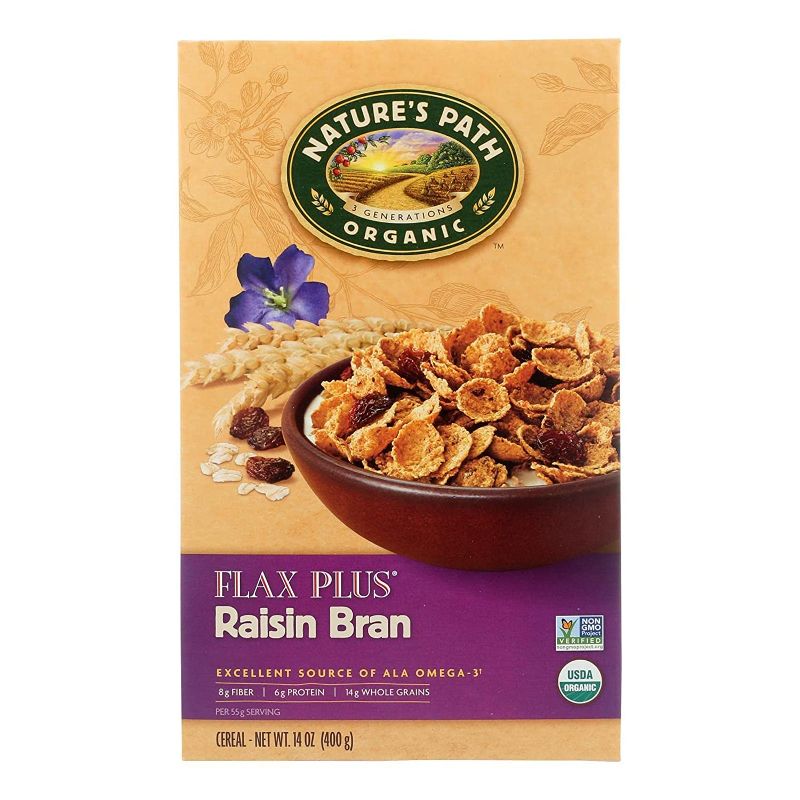 Photo 2 of 4 PACK FlaxPlus Raisin Bran 14 Ounces EXP 1/14/22
