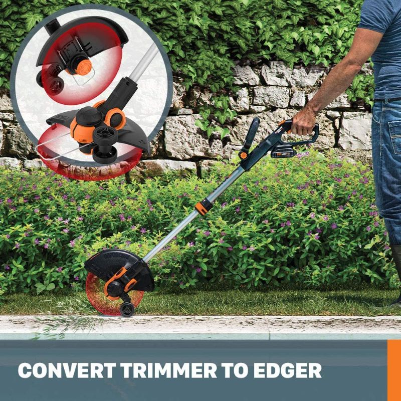 Photo 4 of Worx WG163 GT 3.0 20V PowerShare 12" Cordless String Trimmer & Edger (2 Batteries & Charger Included)
