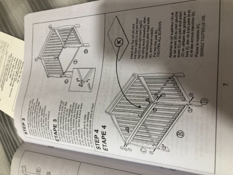 Photo 3 of Dream on Me 4 in 1 Aden Convertible Mini Crib, Black