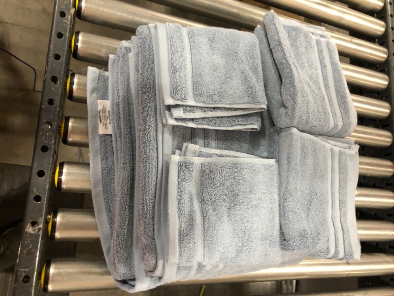 Photo 2 of 804 GSM 6 Piece Towels Set, 100% Cotton, Premium Hotel & Spa Quality, Highly Absorbent, 2 Bath 27" x 54", 2 Hand Towel 16" x 28" and 2 Wash Cloth 12" x 12". Deep Ocean Blue Color
