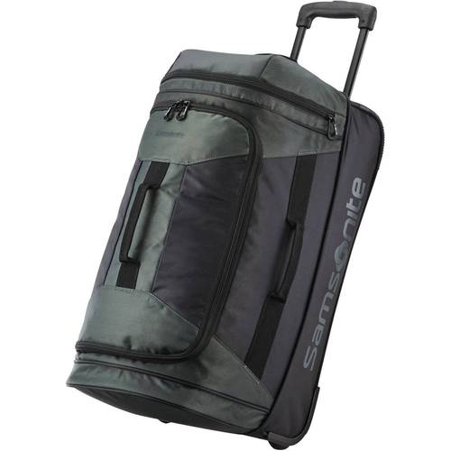 Photo 1 of Samsonite - Andante 2 22" Wheeled Duffel Bag - Black/Moss Green
