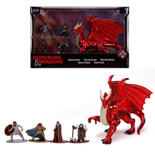 Photo 1 of Dungeons & Dragons 1.65 Die-cast Metal Collectible Figures Deluxe 5-pack Wave 1
