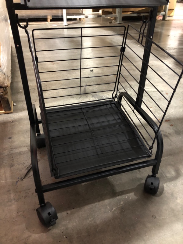 Photo 3 of 3-Tier Vegetable Basket Cart for Kitchen, Fruit and Vegetable Storage with 4 Wheels and 3 Removable Hanging Baskets