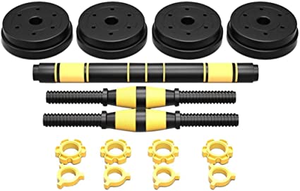 Photo 1 of Adjustable Dumbbell Set,Dumbbells Barbell Weight Lifting Set with Connecting Rod for Men and Women Home Gym Fitness and Exercise Training(22 lbs-110 lbs)
