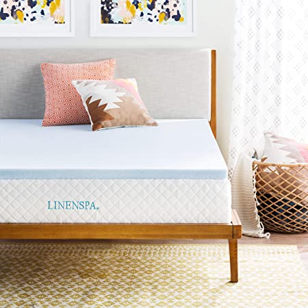 Photo 1 of Linenspa 2 Inch Gel Infused Memory Foam Mattress Topper, Full, 2 Inch
