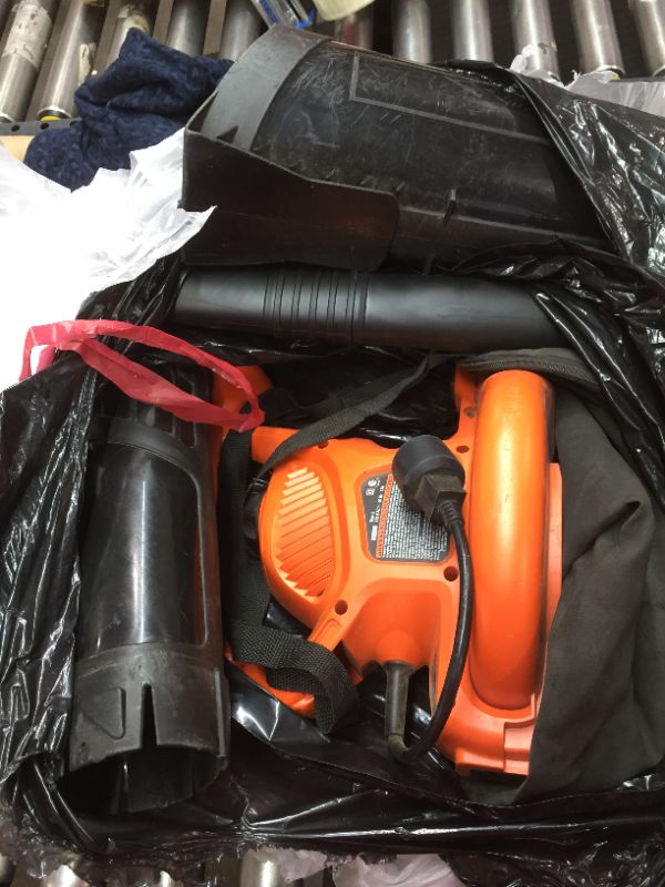 Photo 2 of BLACK+DECKER 3-in-1 Electric Leaf Blower, Leaf Vacuum, Mulcher 
