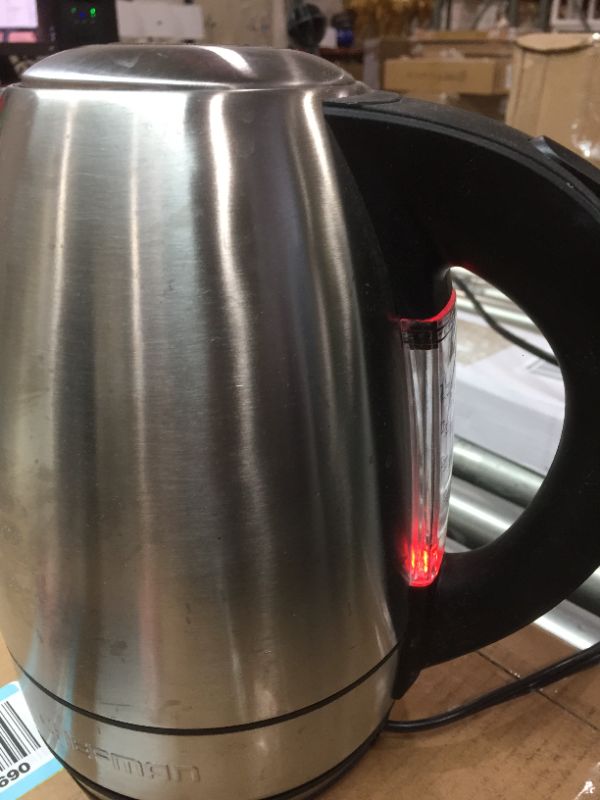 Photo 2 of Chefman Rapid-Boil Electric Kettle, Boils Water In As Little As 3 Minutes! No. 1 Electric Kettle Brand in North America, Stainless-Steel, Easy-View Water Window, 1.8 Liter, 1500W
