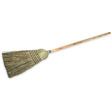 Photo 1 of Carlisle 5 Stitch Straw Janitor Corn Blend Broom, 56 inch Length 
