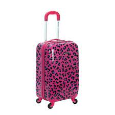 Photo 1 of Rockland 20 Polycarbonate Carry On- F191-magentaleopard Luggage Bag
