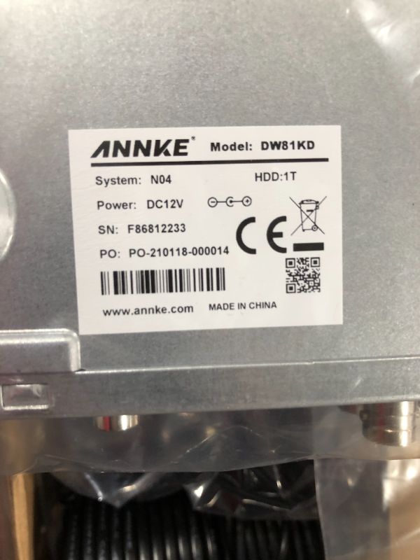 Photo 2 of ANNKE DW81KD 8CH 5MP Lite H.265+ Hybrid Digital Video Recorder
