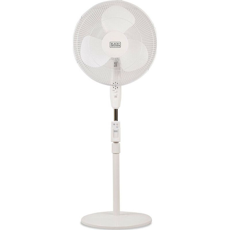 Photo 1 of Black & Decker 16" stand fan w/ remote white
