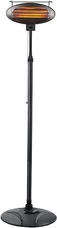 Photo 1 of Air Choice Outdoor Heater, Electric Halogen Patio Heater, Space Heater with 3 Power Levels for Patio, Courtyard, Garage Use, Waterproof, 1500W
