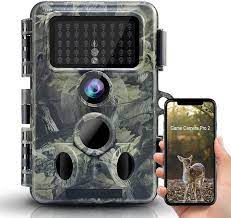 Photo 1 of WiFi Trail Camera, 4K 30MP Bluetooth Hunting Game Camera Send Pictures to Phone with No Glow Night Vision 120° Detection 0.2s Trigger IP66 Waterproof for Wildlife Monitoring
