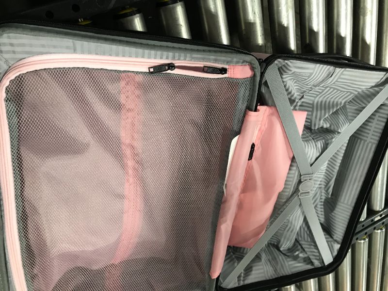 Photo 2 of American Tourister Stratum XLT Expandable Hardside Luggage with Spinner Wheels, Pink Blush, Carry-On 21-Inch
