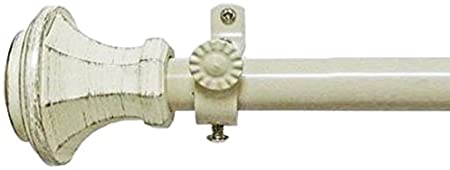 Photo 1 of Achim Home Furnishings Carson Buono II Rod Finial, 66-Inch Extends to 120-Inch,RDCAR66120
