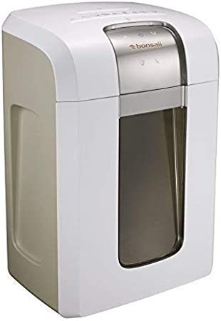 Photo 1 of Bonsaii Paper Shredder, 240 Minutes Continuous Shredding, 10-Sheet Micro Cut (25/64 inches) with 7.9 Gallons Wasterbasket, White ( 4S30)
