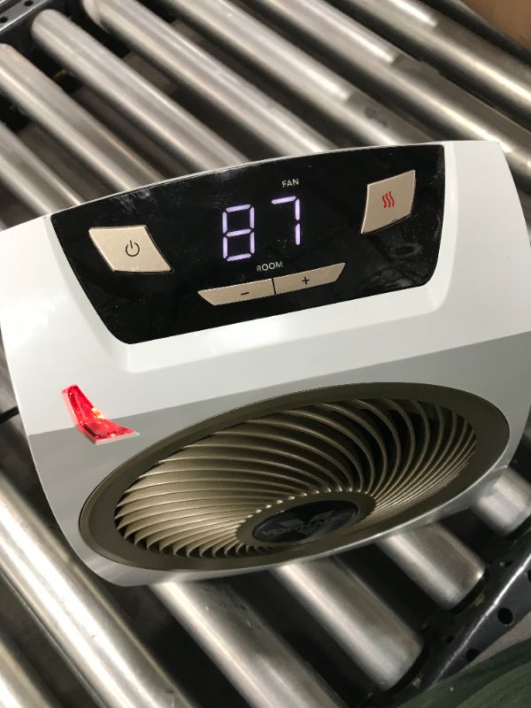 Photo 1 of Vornado AVH10 Vortex Heater with Auto Climate Control, 2 Heat Settings, Fan Only Option, Digital Display, Advanced Safety Features, Whole Room, White
