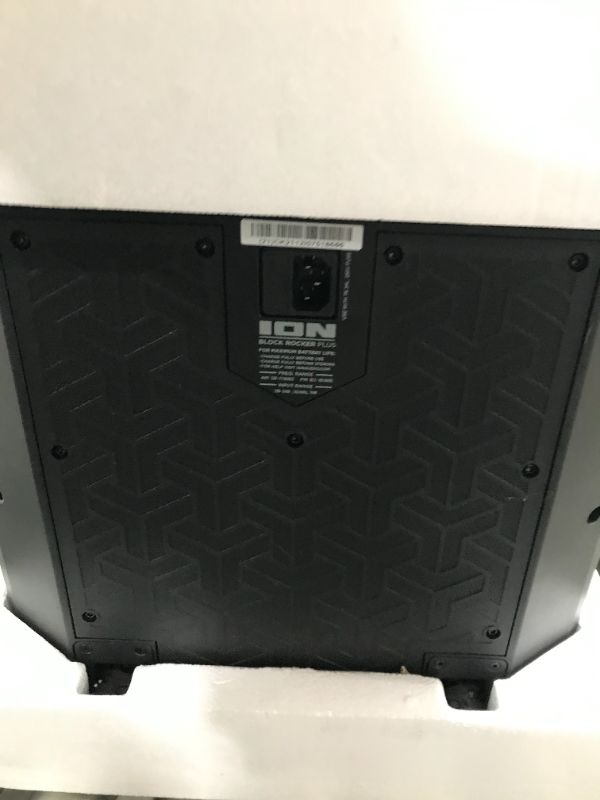 Photo 3 of ION Portable Speaker Audio Block Rocker Plus Battery Powered Bluetooth AM FM New
